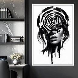 Liquid Thoughts Dissolving Into Form - NicheCanvas