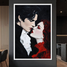 Nocturnal Lovers Vampire Kiss - NicheCanvas