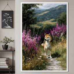 Shiba Meadow Trail Portrait - NicheCanvas