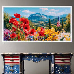 Majestic Valley Blooms Vista - NicheCanvas