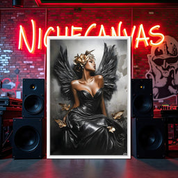 Golden Wings of Elegance - NicheCanvas