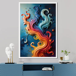 Flowing Rainbow Abstract - Cole Williams - NicheCanvas