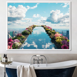  Pool on top of the World - NicheCanvas