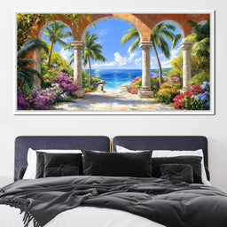 Mediterranean Paradise Vista - NicheCanvas