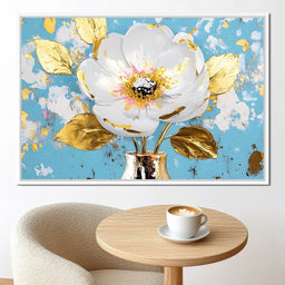Golden Petal Elegance Blooms - NicheCanvas