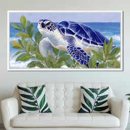 Ocean Voyager Sea Turtle Breeze - NicheCanvas