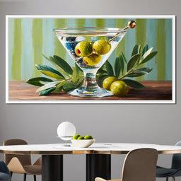 Olive Martini Still Life Delight - NicheCanvas