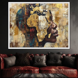 Golden Silhouette Reverie - Sakeem Gibbs - NicheCanvas
