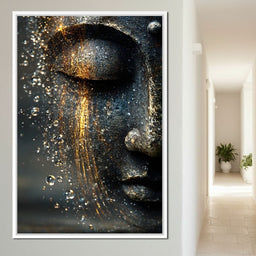  Golden Tranquil Buddha Flow Mirror - NicheCanvas