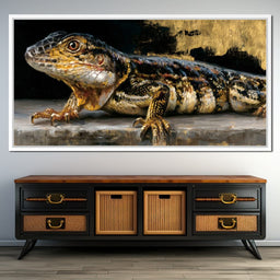 Ancient Scales Upon Gilded Ground - NicheCanvas