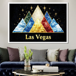 Vegas Golden Horizon of Night Stars - NicheCanvas