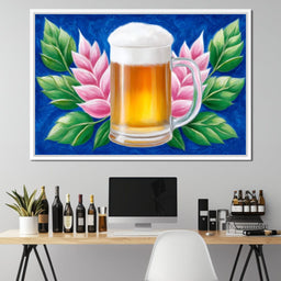 Floral Refreshment Beer Fusion - NicheCanvas