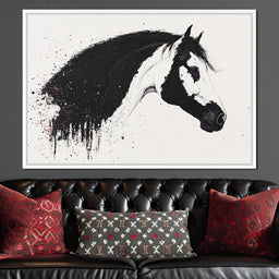 Equestrian Splatter Symphony - NicheCanvas