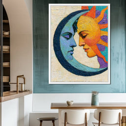 Celestial Lovers Meeting Across Time - NicheCanvas