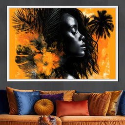 Golden Solitude Tropics Rising - NicheCanvas