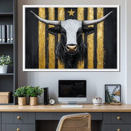 Majestic Golden Stripes Triumph - NicheCanvas