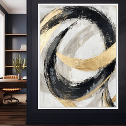 Golden Flow Rhythms - NicheCanvas