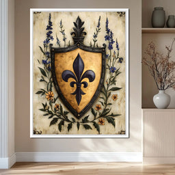 Noble Fleur De Lys Emblem - NicheCanvas
