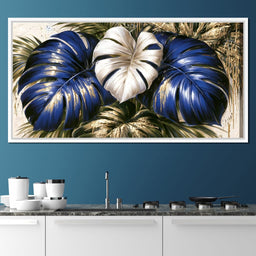 Gilded Foliage Under Midnight Light - NicheCanvas