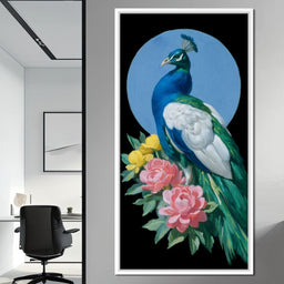 Majestic Peacock Blossoms - NicheCanvas