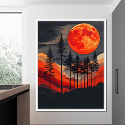 Blood Moon Forest - Johanjjf - NicheCanvas