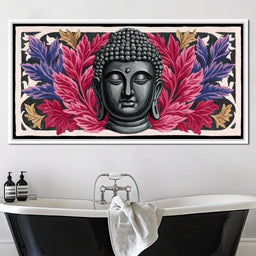 Tranquil Buddha Floral Reverie - NicheCanvas