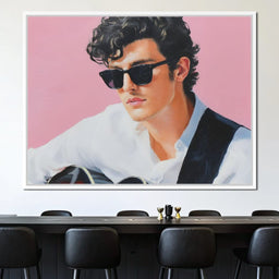 Retro Guitarist Cool Charisma - NicheCanvas