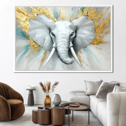 Majestic Elephant Radiance - NicheCanvas