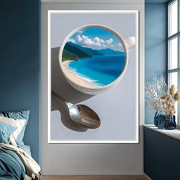 Paradise Brewed on Tabletop - NicheCanvas