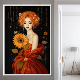 Lady Sunflower - TooplesArt - NicheCanvas