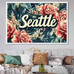 Seattle Floral Symphony - NicheCanvas