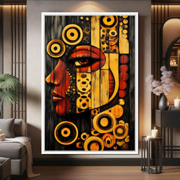 Radiant Cubist Reflections - NicheCanvas