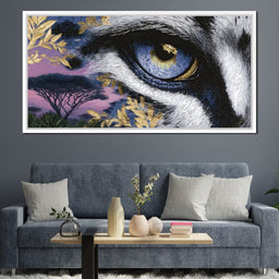 Golden Savannah Panther Vision - NicheCanvas