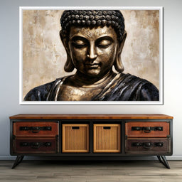Golden Stillness Of Inner Reflection - NicheCanvas
