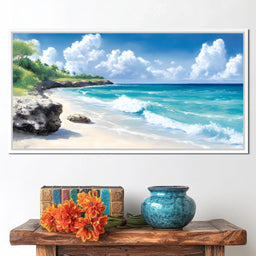 Tranquil Shores Escape - NicheCanvas
