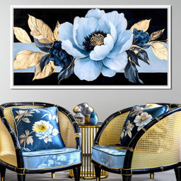 Golden Petals Frost Blossom - NicheCanvas