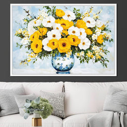 Golden Blossoms Harmonize - NicheCanvas