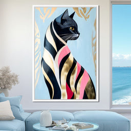 Feline Elegance Tapestry - NicheCanvas