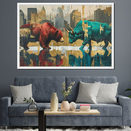 Wall Street Showdown - NicheCanvas