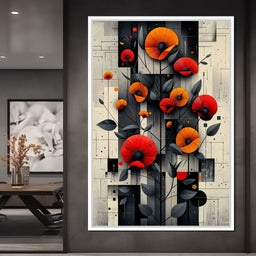 Spectral Monochrome Blooms - NicheCanvas