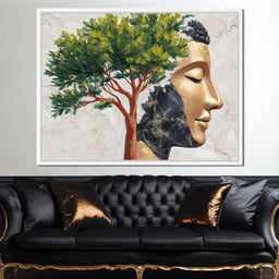 Golden Tranquility Branches - NicheCanvas