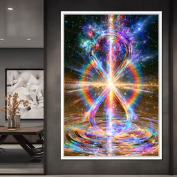 Infinite Echoes Of Celestial Light - NicheCanvas