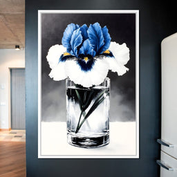 Petals of Indigo Essence - NicheCanvas