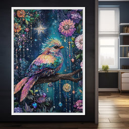 Enchanted Birdsong Night Tapestry - NicheCanvas
