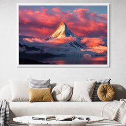 Snow Throne at Sunrise - TooplesArt - NicheCanvas