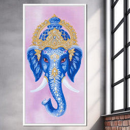 Royal Sapphire Ganesha Blessing - NicheCanvas