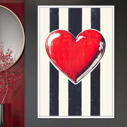 Heartbeat Elegance - NicheCanvas