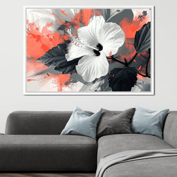 Sanguine Hibiscus Dreams - NicheCanvas