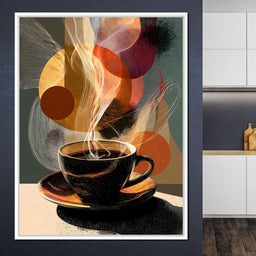 Morning Brew Abstract Fusion - NicheCanvas