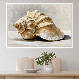 Tidal Rhythms of Coastal Shell - NicheCanvas